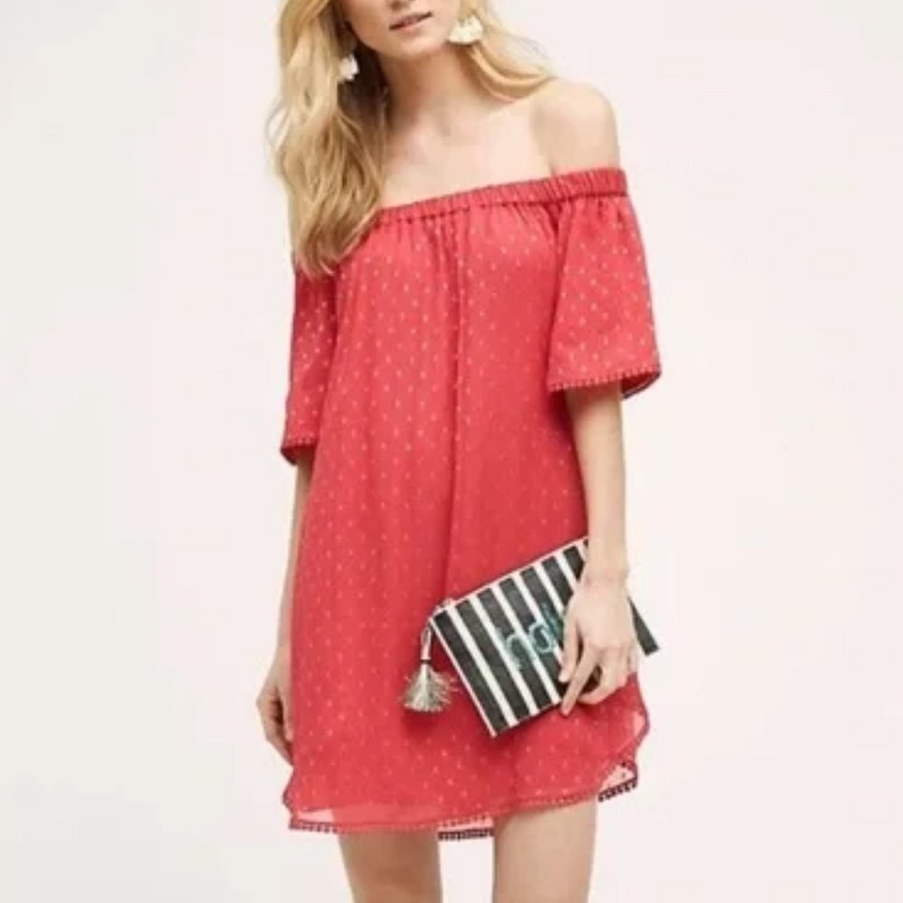 TRYB Andorra Anthropologie Strapless Mini Dress Medium